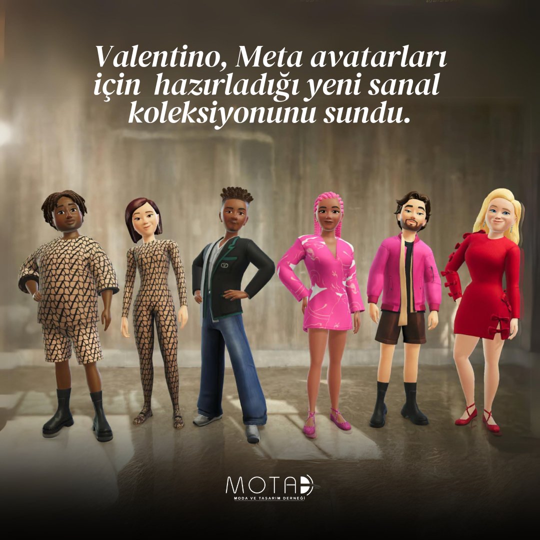 MotadTr's tweet photo. Maison Valentino, Meta ile gerçekleştirdiği yeni işbirliğiyle dijital moda dünyasında büyüleyici bir adım atıyor! Meta Avatars Store'da yer alacak altı benzersiz sanal kreasyonla adından söz ettiriyor. 

Siz ne dersiniz?

📸 Apparel Resources
#ValentinoXMeta #DijitalModa https://t.co/ZcSUFRO4j8