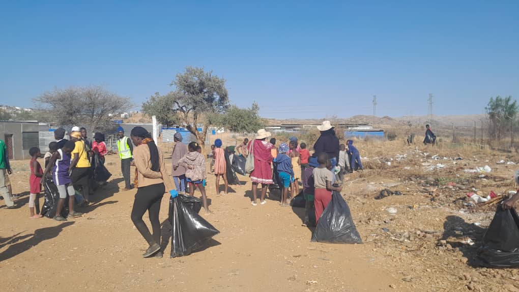 'Pitching in for a planet-friendly future. ” The City of Windhoek took the lead in launching National Clean-up Day in the Samora Machel Constituency at the Hadino Nghishongwa waste collection point on September 16, 2023.