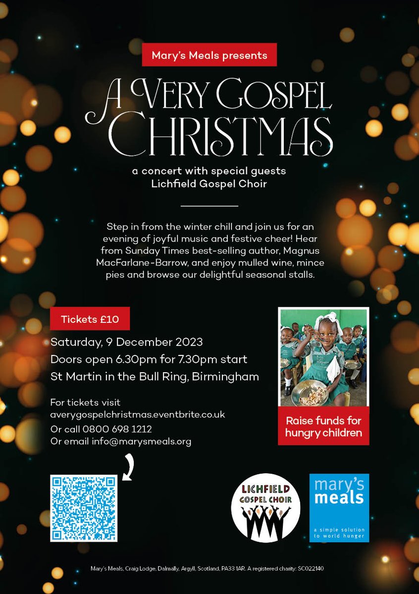 Hannah Moore (Mary's Meals) (@hannahmooremm) on Twitter photo We are so excited to announce 'A Very Gospel Christmas' with our friends <a href="/LichfieldGospel/">LichfieldGospelChoir</a> at the beautiful <a href="/inthebullring/">St. Martin's Bham</a> šµš
A festive treat, helping to raise money for <a href="/MarysMeals/">Maryās Meals</a>
Tickets on sale now!
#gospelchoir #birmingham #choir #festive #christmas We are so excited to announce 'A Very Gospel Christmas' with our friends <a href="/LichfieldGospel/">LichfieldGospelChoir</a> at the beautiful <a href="/inthebullring/">St. Martin's Bham</a> šµš
A festive treat, helping to raise money for <a href="/MarysMeals/">Maryās Meals</a>
Tickets on sale now!
#gospelchoir #birmingham #choir #festive #christmas