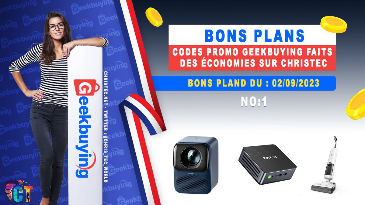 Chris_Tec_World's tweet photo. Geekbuying les bons plans (no:1) 06 / 10 / 2023. Cet article présente des produits geek et high-tech en promo suer Geekbuying.
➡️ https://t.co/4efWZYQiEs
#ChrisTec | #BonsPlans | #CodePromo | #CodesPromos | #Geekbuying | #Promos | #Reduction https://t.co/gKhrnDWtu5