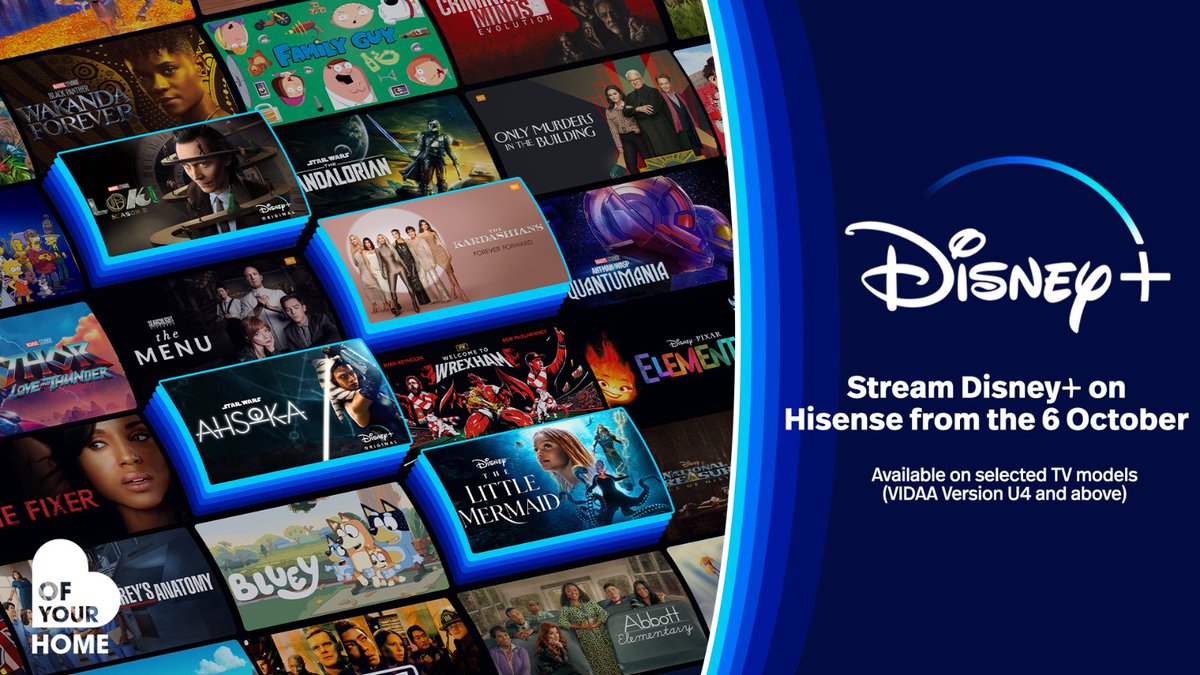 HisenseSA's tweet photo. 🌟 Brace yourselves for a cinematic revolution! 🚀 Disney+ has arrived, unlocking a world of magic on selected TV models. Your entertainment journey begins now! 📺✨
Available on selected TV models
#HisenseSA #Hisense #disneyplus #lifereimaged #Reliability #Quality https://t.co/n9RiBrtr9l
