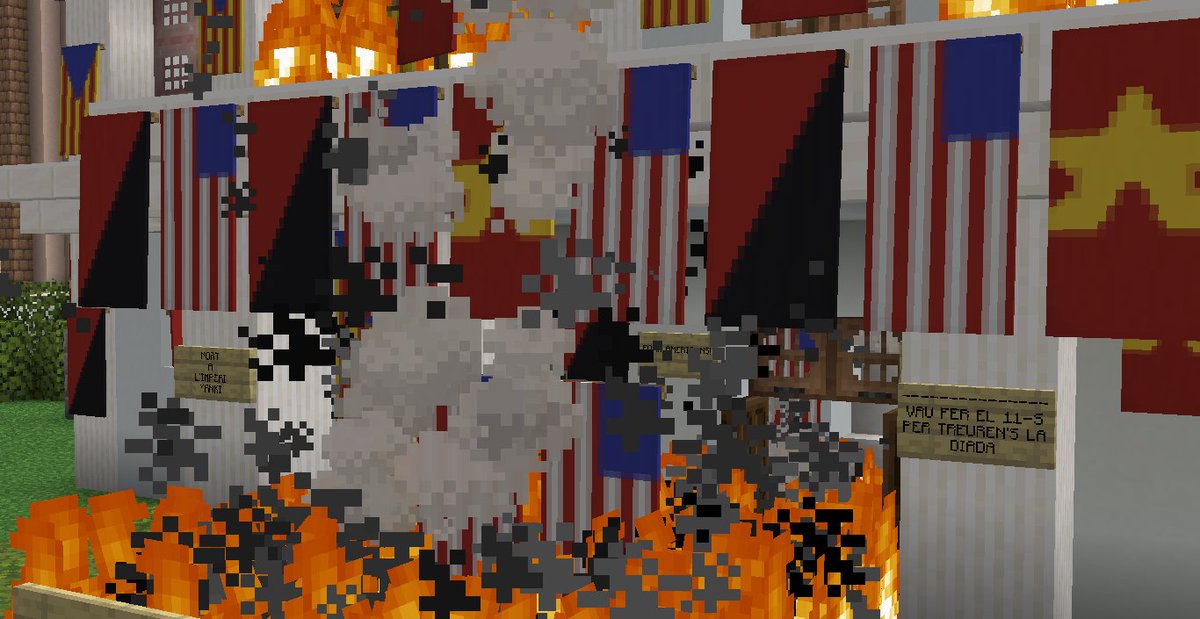 CubeCatN2's tweet photo. ATAC AL CONSOLAT NORD-AMERICÀ A BARCELONA!

El consolat aquest matí ha aparegut incendiat i amb banderes d'estelades, anarcocomunistes i amb cartells.

"Mort a l'imperialisme!" és escrit en un d'aquests.

Els Moderadors d'Esquadra ja continuen investigant. https://t.co/ftAgbunsA3