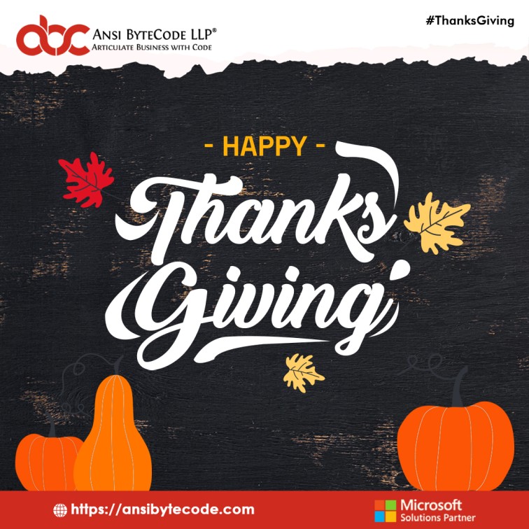 AnsiByteCode's tweet photo. On this Canadian Thanksgiving, let's carve out moments of happiness and create memories that last a lifetime. 🍂🍗
#canadianthanksgiving #memories #familytime #ansibytecode #articulatebusinesswithcode #mspartner #msgoldpartner #mssolutionpartner https://t.co/yA5YF64mOV