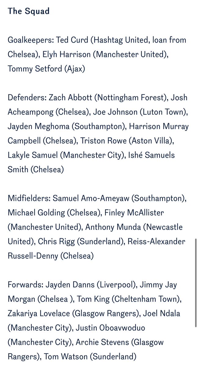 hashtagutd's tweet image. INTERNATIONAL CALL UP #2 🏴󠁧󠁢󠁥󠁮󠁧󠁿 @TedCurd 

Following @SakHassan1’s call up for Somalia this week, it’s now the turn of @ChelseaFC loanee Ted to be called up for international duty by @England U18s 🦁

Players from Man Utd, Man City, Ajax, Liverpool, Chelsea… and Hashtag United 🤯