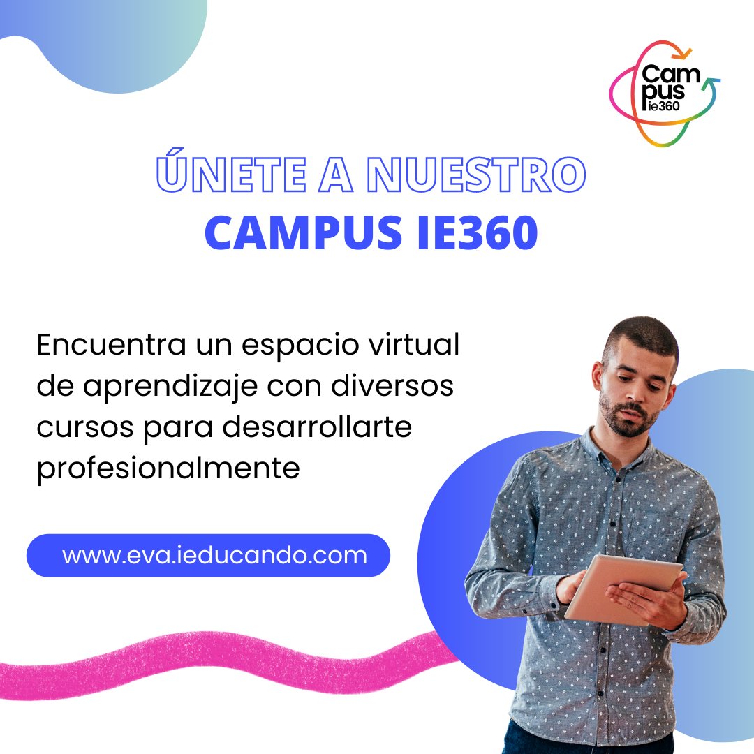 Fórmate en nuestro #Campusie360 donde encontrarás cursos para desarrollarte profesionalmente con:

🔵Certificaciones sobre <a href="/GoogleForEdu/">Google for Education</a> 
🔵Formaciones sobre las últimas novedades legislativas 
🔵Capacitaciones en herramientas educativas

¿A qué esperas? 👉eva.ieducando.com