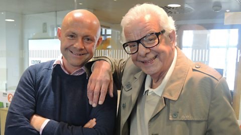 JamesAHogg2's tweet photo. Ten years ago today Barry Cryer and I went onto Steve Wright's show to promote my Kenny Everett biography, Hello Darlings. He then took me to the Yorkshire Grey where we stayed for the next eight hours drinking Taddy Lager. One of the best days of my life. SO missed x https://t.co/IkHdwONGRs