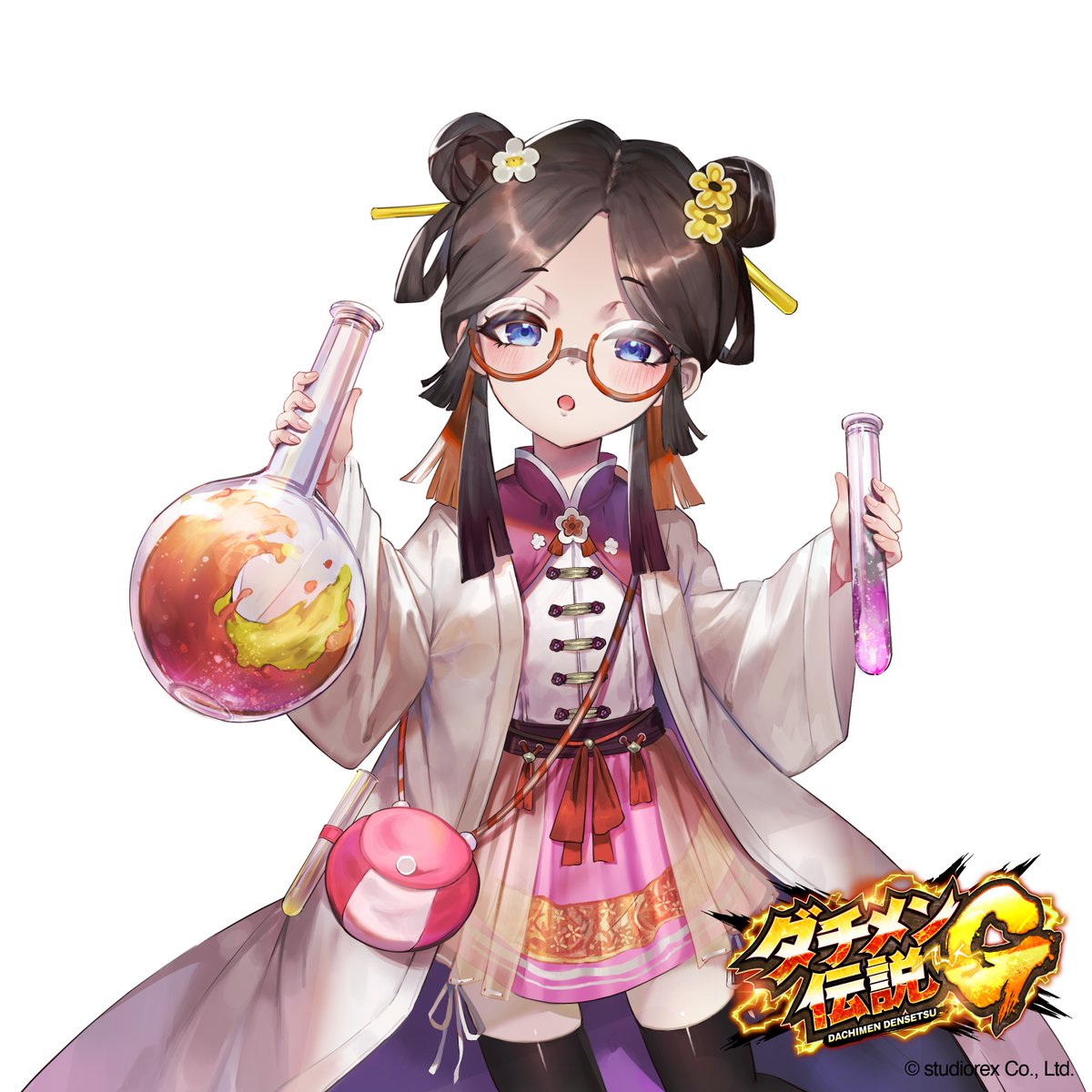 「【お仕事】②【ダチメン伝説G】にて「ゴッドSR」因幡の白兎/「パイセンR」徐福/」|宇田川みぅのイラスト