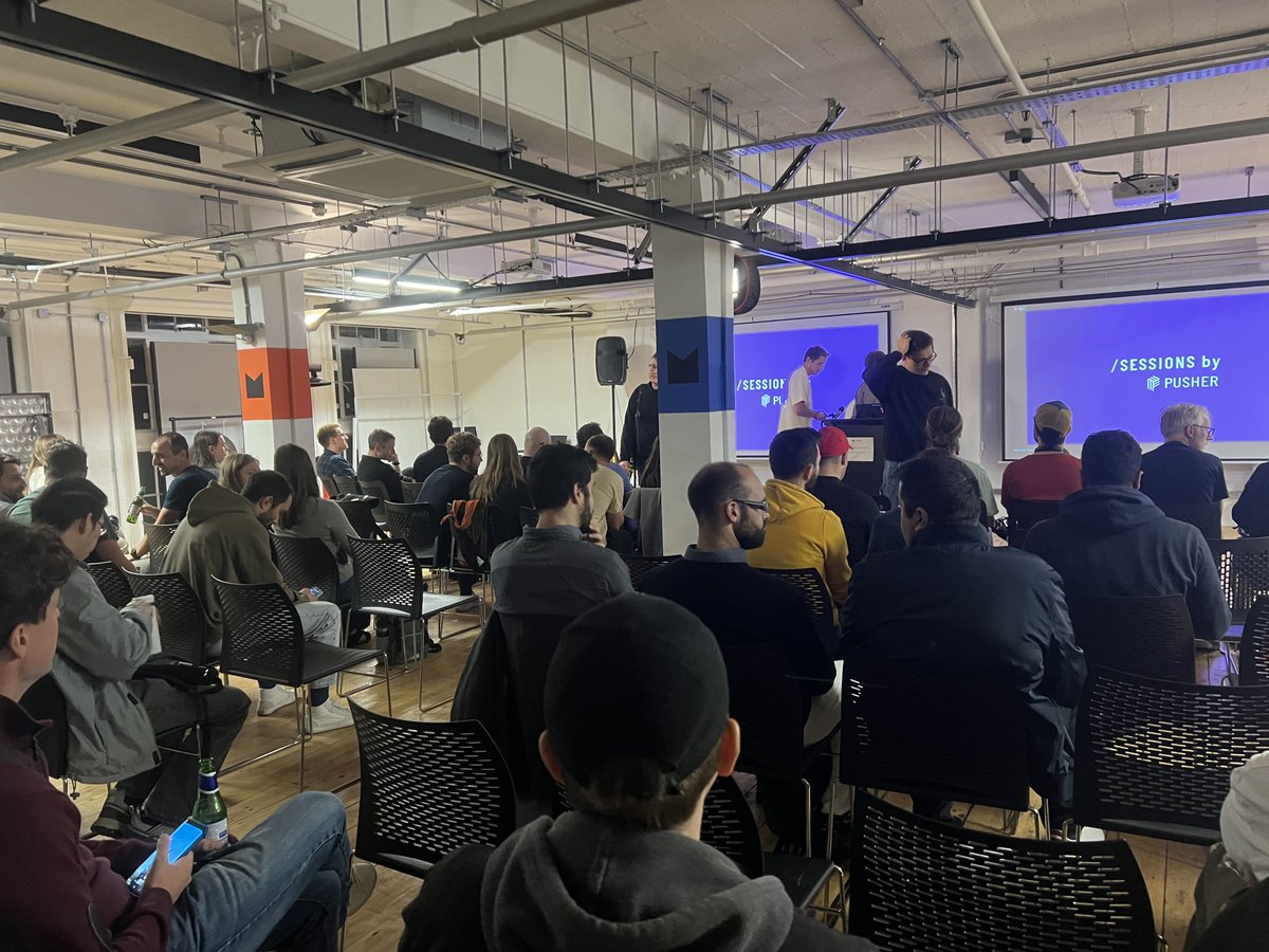 Pusher (@pusher) on Twitter photo What an incredible evening at #ServerlessLondonMeetup with fantastic talks from <a href="/filippfediakov/">Filipp Fediakov</a> from Amazon and our very own Will from Pusher ๐
Subscribe to Pusher Sessions YouTube channel to catch these talks as soon as they drop! ๐๐ฅ
bit.ly/3O8nG4D What an incredible evening at #ServerlessLondonMeetup with fantastic talks from <a href="/filippfediakov/">Filipp Fediakov</a> from Amazon and our very own Will from Pusher ๐
Subscribe to Pusher Sessions YouTube channel to catch these talks as soon as they drop! ๐๐ฅ
bit.ly/3O8nG4D