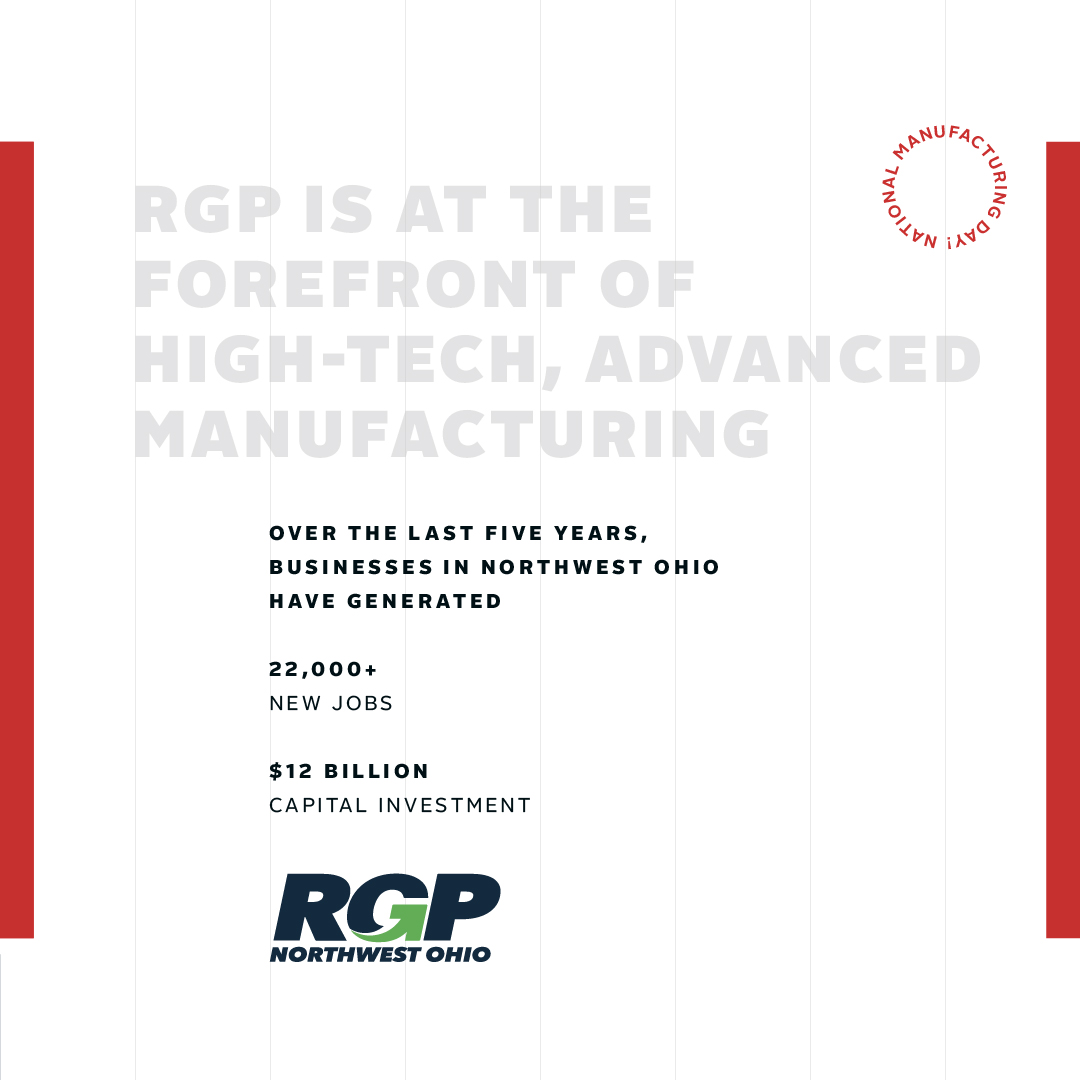 Client spotlight: @rgp_Toledo. Ohio boasts the third-largest manufacturing workforce in the U.S., and we offer the lowest taxes in the Midwest for Capital-Intensive Manufacturing. 💼 #ManufacturingDay
#ManufacturingExcellence #NorthwestOhioProud