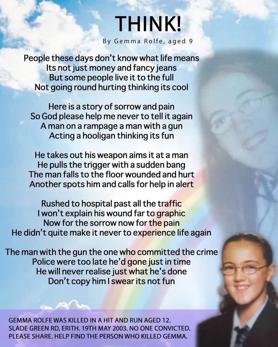 GemmasJustice's tweet photo. Please share. Someone knows who is responsible for Gemma’s untimely death https://t.co/CBE49qu8AL