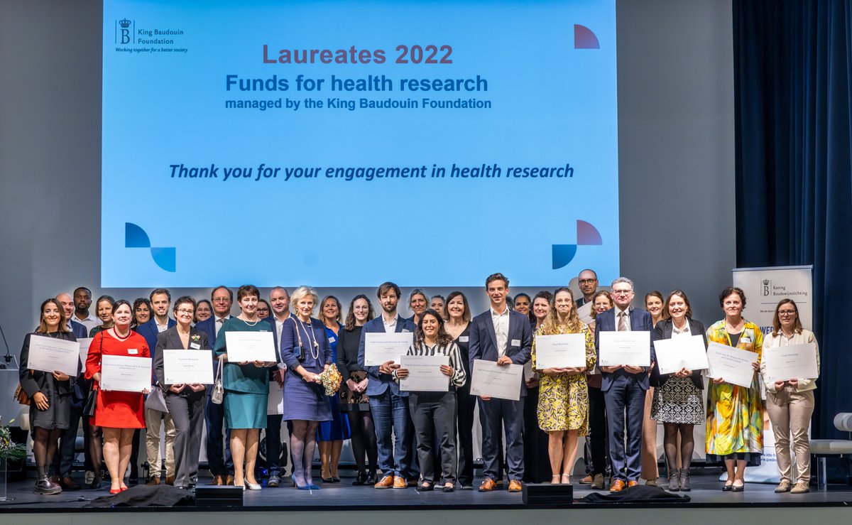 More than 6 million euros were allocated to health research thanks to numerous Funds dedicated to scientific medical research managed by the KBF. The prizewinners were honoured this 5 October, during a ceremony held in the presence of Princess Astrid. 📷 © Frank Toussaint