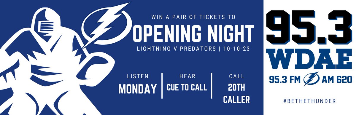 953WDAE's tweet image. Monday.....  👀

#GoBolts #BeTheThunder