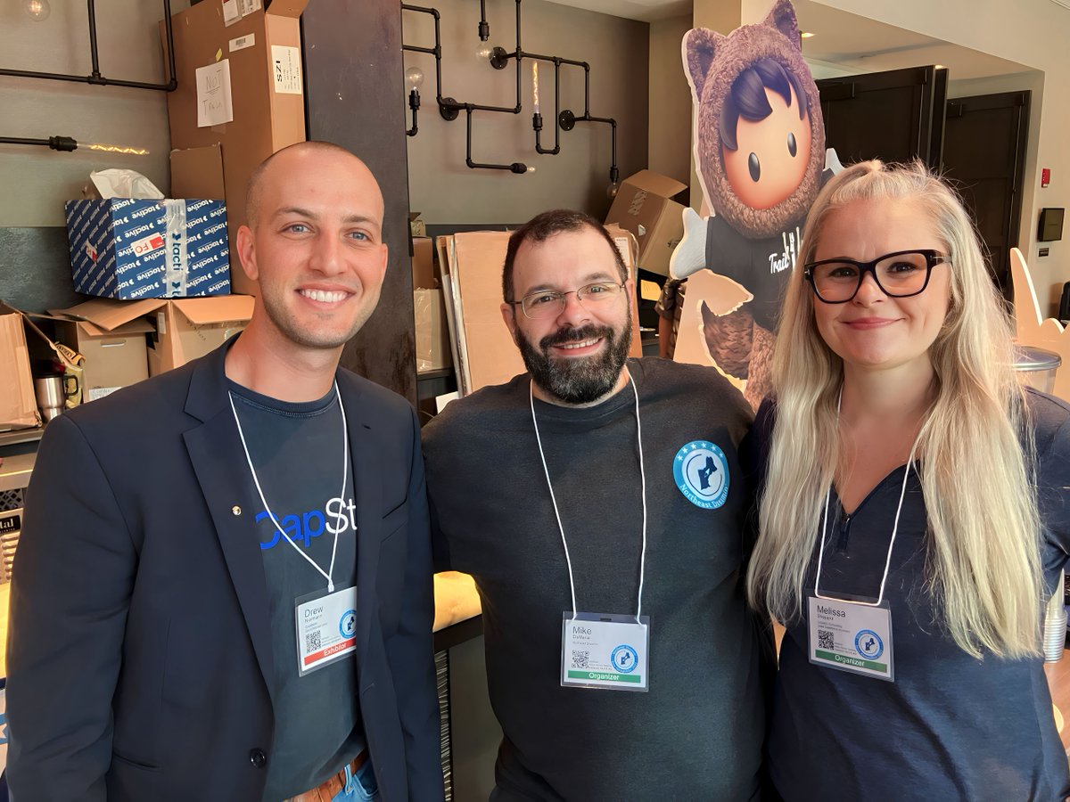 Yesterday was such a great first day of #NED23. Drew got to spend time with two of the event's organizers, Mike DeMaria and Melissa Shepard. Thanks for the hard work each volunteer puts in to make these conferences possible! Check out the CapStorm booth! hubs.ly/Q024DHhv0