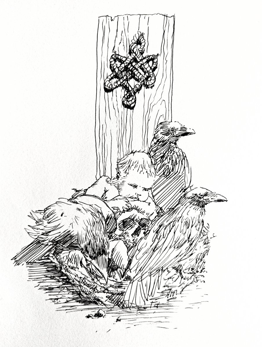 An endless knot. #ink #inktober2023 #sketchbook