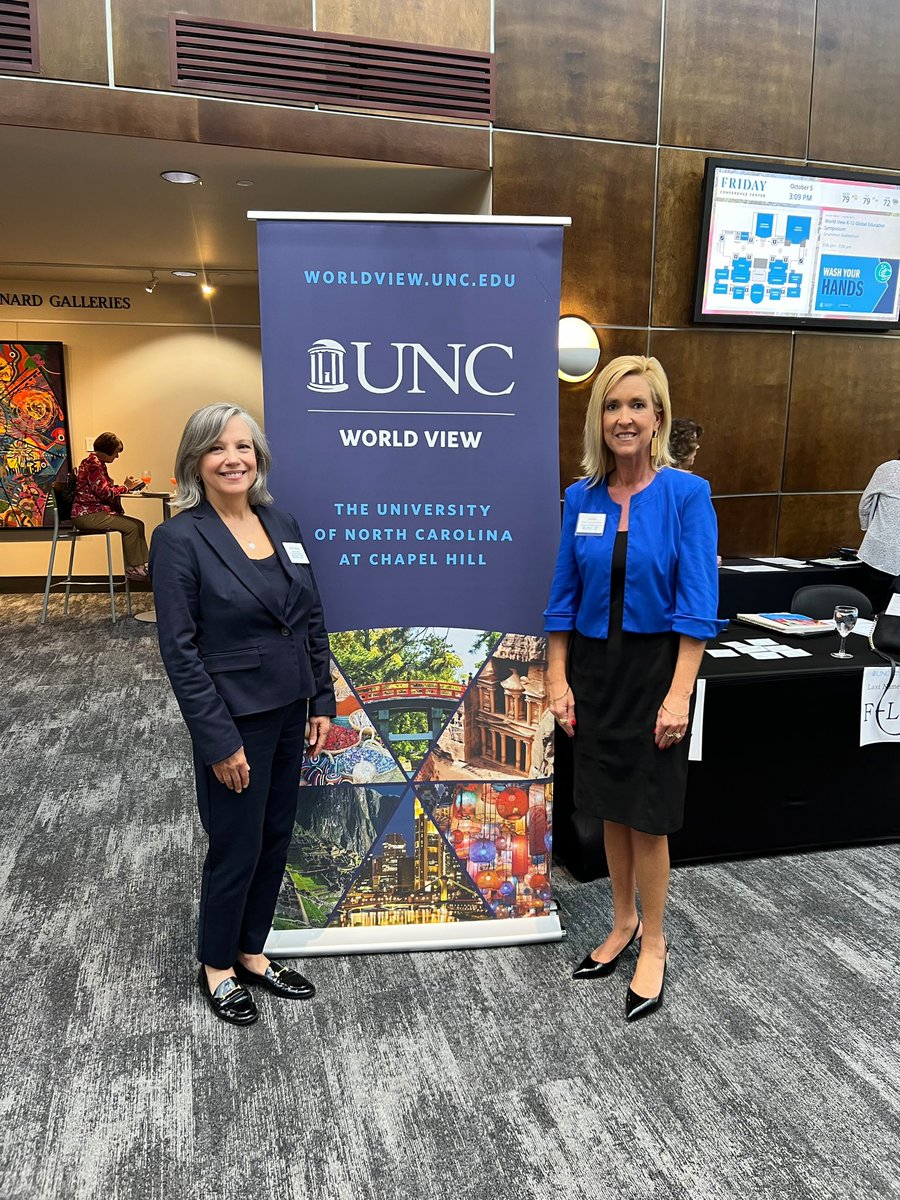 Honored to be recognized by @UNCWorldView as the Carol Tresolini Award recipient at the K-12 Global Education Symposium. This award recognizes an educator that has made significant contributions to global education in their communities. So humbled!! #LeadershipMatters #ocsglobal