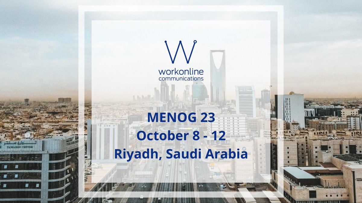 wolcomm's tweet photo. Will we see you at MENOG 23, in Riyadh next week?

If you're attending and want to connect with us, don't hesitate to reach out! Ping our team at bizdev@workonline.africa 📩

Let's explore new possibilities together and connect.

See you at MENOG 23! 🤝 #IPTransit https://t.co/tBX9QHiCH1