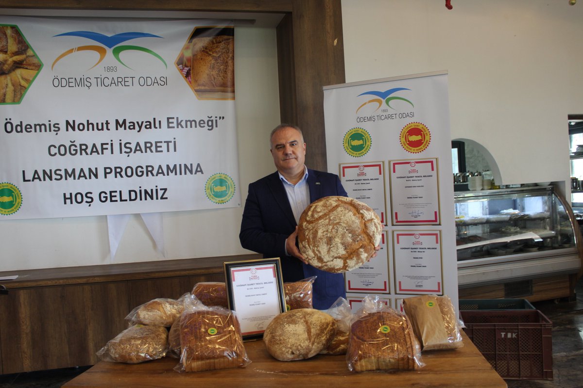 "Ödemiş Nohut Mayalı Ekmeği” coğrafi işareti başvurumuz, 04 Ağustos 2023 tarihinde Türk Patent ve Marka Kurumu tarafından tescil edilmiştir.