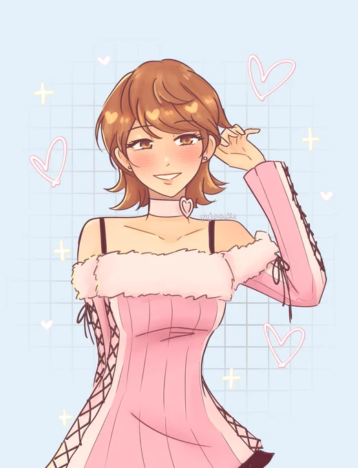 day 6 of my october art trades!! yukari for   i love her winter outfit sm  #Persona3 #P3