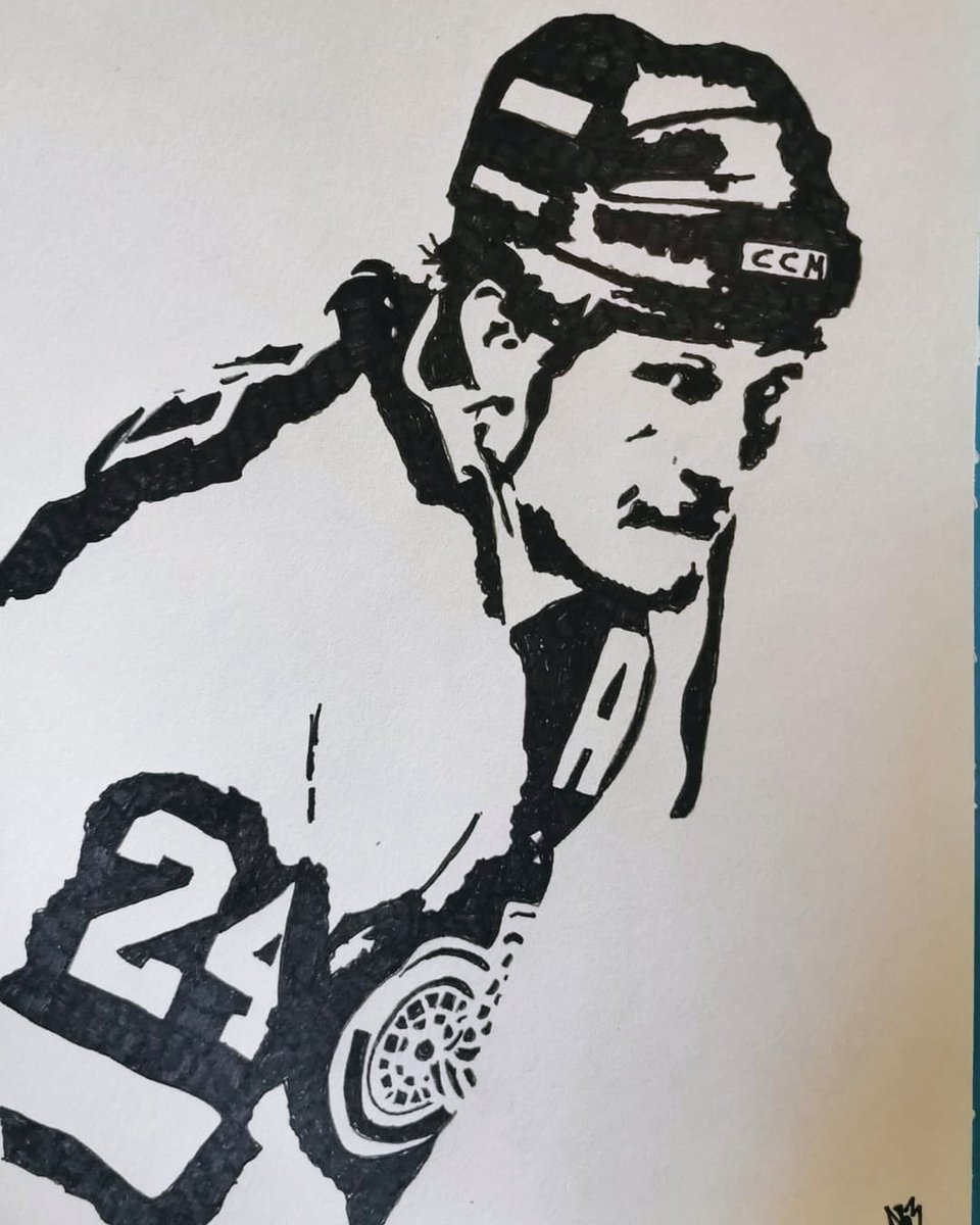 I am starting a hockey art collection by drawing 1 player each day through the entire 23-24 season. Past and present players. 

Check each day for another art piece. #NHL <a href="/NHL/">NHL</a>