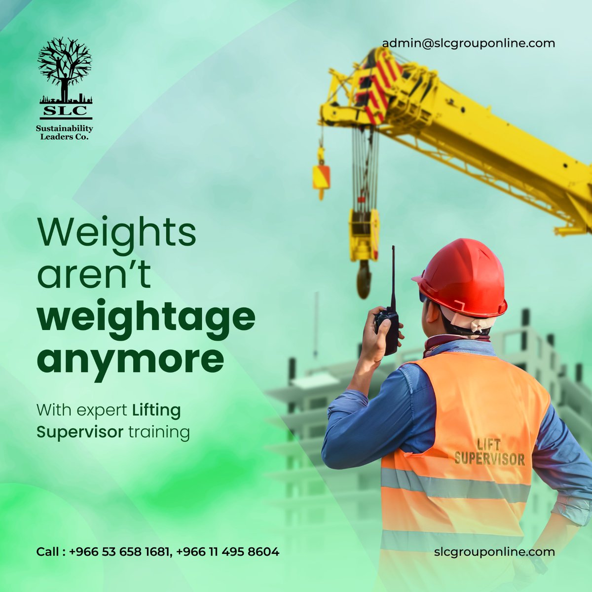 OnlineSlc's tweet image. Be the &apos;strongman&apos; that defines safety. Hurry, join our lifting supervisor training program to be seamless in work place.

𝑉𝑖𝑠𝑖𝑡📷slcgrouponline.com
𝐶𝑜𝑛𝑡𝑎𝑐𝑡 𝑢𝑠📷+966-114958604 or +966-536581681
#slc #slcgroup #lifting #liftingsupervisor #training