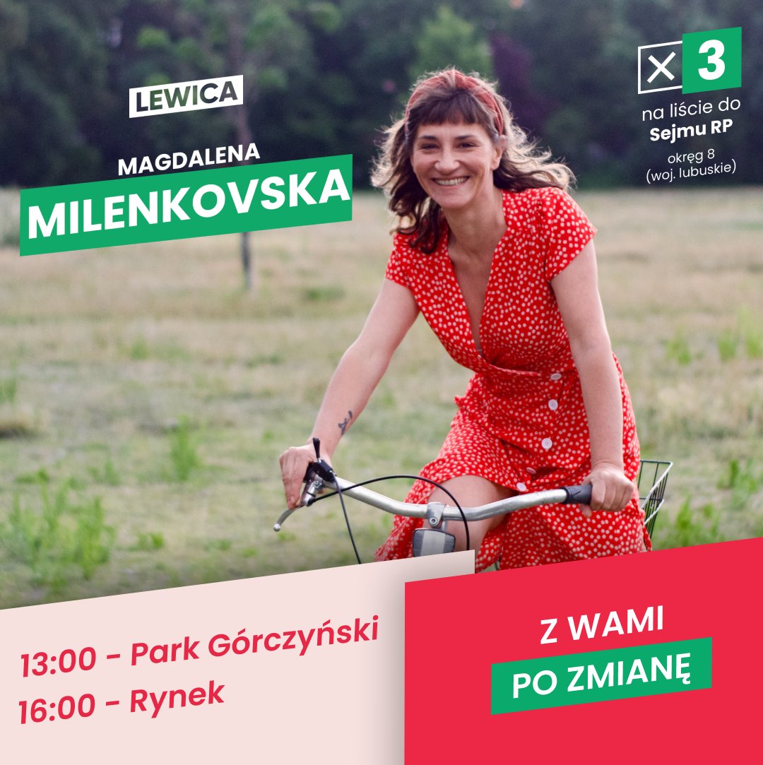 Tej soboty (07.10) spotkajmy się w Gorzowie! Porozmawiajmy i piętnastego października wspólnie wybierzmy nową, lepszą przyszłość dla Polski ✌❤ #gorzow #kampania2023