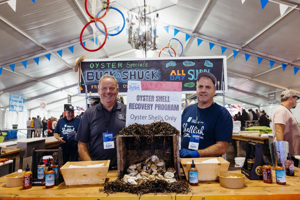 PEI International Shellfish Festival (@pei_shellfish) on Twitter photo We want to say a massive THANK YOU to <a href="/TheGrayGroup/">The Gray Group</a> for sponsoring the PEI International Shellfish Festival’s sustainability initiative!
Through the Oyster Shell Recovery Program, approximately 8,000 oyster shells were recycled at this year's festival! 🦪
Oyster shells are ... We want to say a massive THANK YOU to <a href="/TheGrayGroup/">The Gray Group</a> for sponsoring the PEI International Shellfish Festival’s sustainability initiative!
Through the Oyster Shell Recovery Program, approximately 8,000 oyster shells were recycled at this year's festival! 🦪
Oyster shells are ...