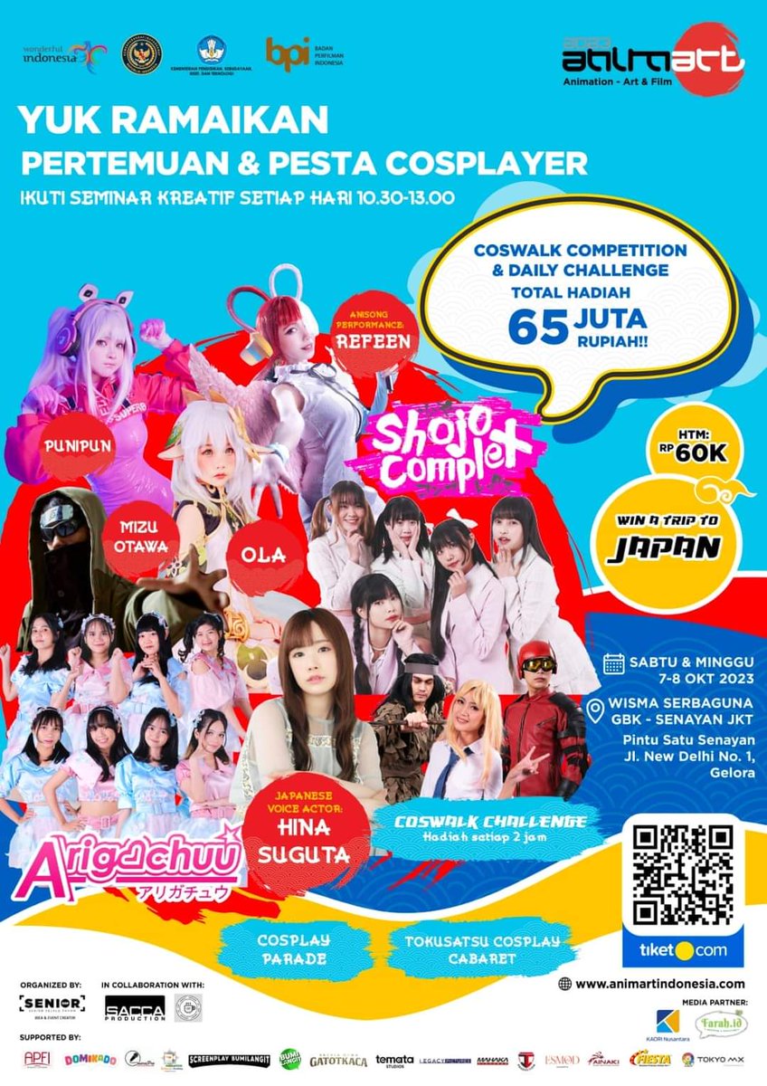 punipun7's tweet photo. ⚠️ EVENTS ANNOUNCEMENTS ⚠️
Puni will be at 2 events this weekend! Which one will you attend? :3
• Ragnarok Stars 2023 #ROS2023 •
📆 Sat, 7 Oct 2023
📍 Gandaria City Mall
Puni will cosplay as ??? (Secret Ragnarok Character 🤫) and it's my Birthday! So I'll giving out some Philippines snacks for you there~ (Limited).
*** There are NO Punipun Merchs Sales in this event ***
• AniMart @animartindonesia2023 •
📆 Sun, 8 Oct 2023
📍 Wisma Serbaguna GBK Senayan
The seiyuu/voice actress of Kitagawa Marin will be here, so Puni will cosplay as Shizuku-tan 🥰 I'll bring Philippines snacks for you too! (Limited)
~ How to Meet & Greet?
↪️ Buy min. 100k @lishobbystore products + any Punipun Official merchs~
See you soon Punishers 🥰