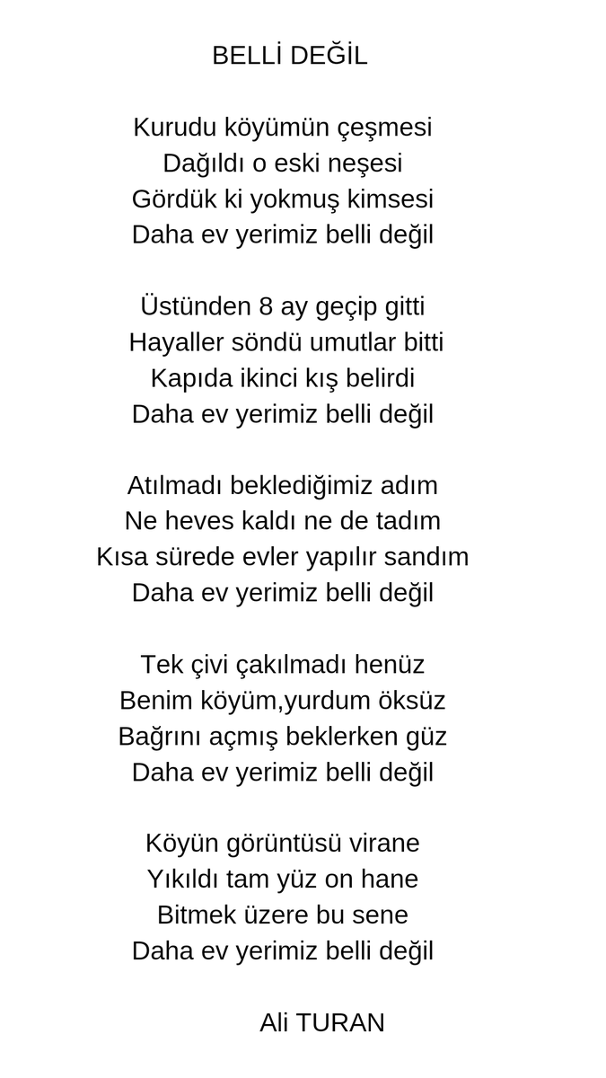 Paylaşırsanız belki sesimizi duyan olur bir adım atılır da köyün inşa edileceği yer belirlenir
#DepremiUnutmaUnutturma 
#depremsondakika 
#depremzede 
#deprem 
#6Şubat
#AşağıAzaplıKöyü