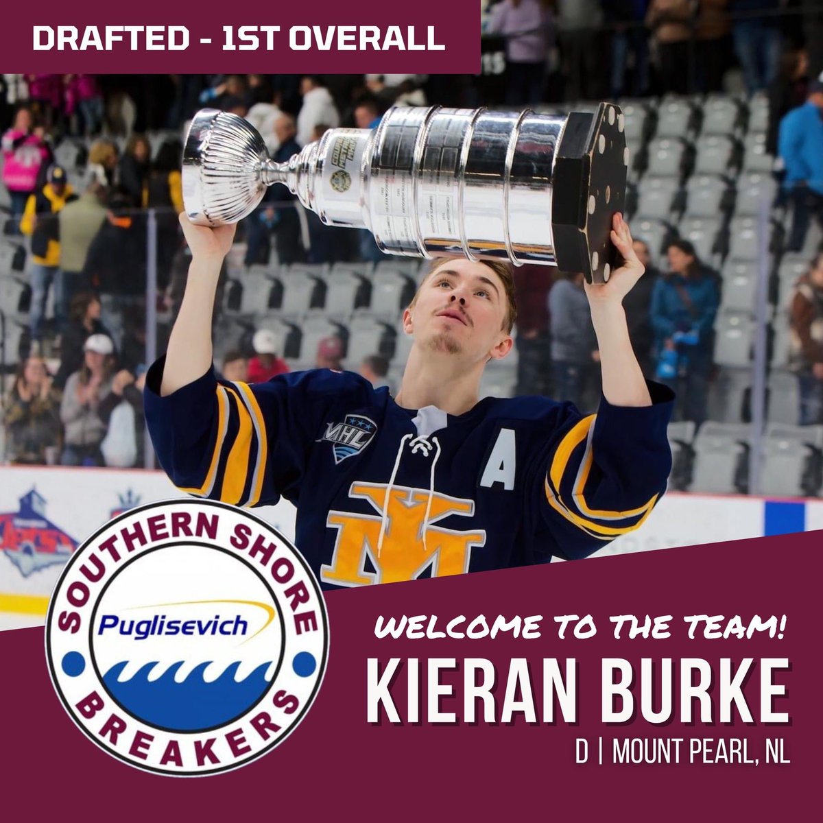 With the 1st overall pick in the 2023 AESHL Entry Draft, #YourBreakers are proud to select defenseman Kieran Burke!

Welcome to the Breakers, Kieran!!

#GoBreakersGo