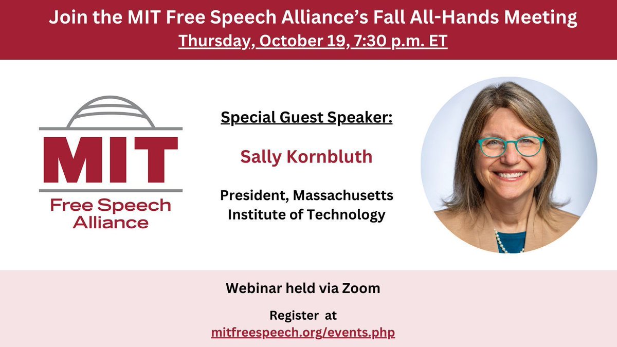 MIT Free Speech Alliance tweet media