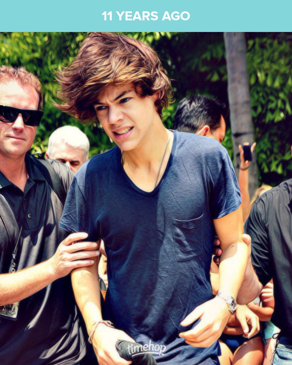 .<a href="/timehop/">Timehop</a> is wonderful until <a href="/abe/">Abe from Timehop!</a> and friends are reminding you about your unfortunate obsession with Harry Styles from 11 years ago the past week has just been a massive collection of Harry photos. HALP. he had a bird's nest on his head. why did i think that was adorable??