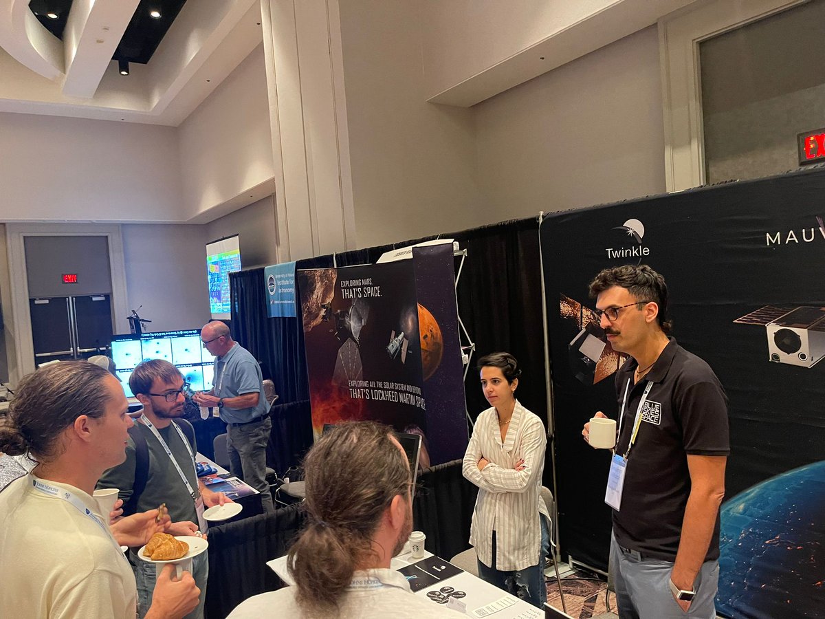 blueskiesspace's tweet photo. It was a pleasure to meet the science community at #DPSEPSC2023 and present the latest updates on @BSSLTwinkle and @BSSLMauve in San Antonio.

Thanks to @AAS_Office for putting together a great conference. https://t.co/ZzaDqEIsIw