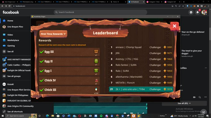 deuce_axie's tweet photo. LFG! my achievements so far!

top 16 - during mystic era (ended top 130+)
top 21 - during rare era (ended top below 150)

top 5 during off season 

LFG! #AxieOrigins https://t.co/syctTcwQdz