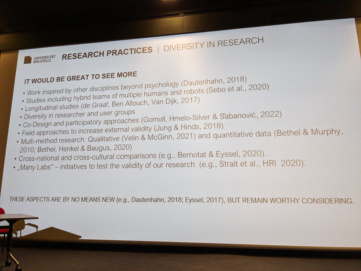 Couldn't be more onboard with this closing remarks by Friederike Eyssel