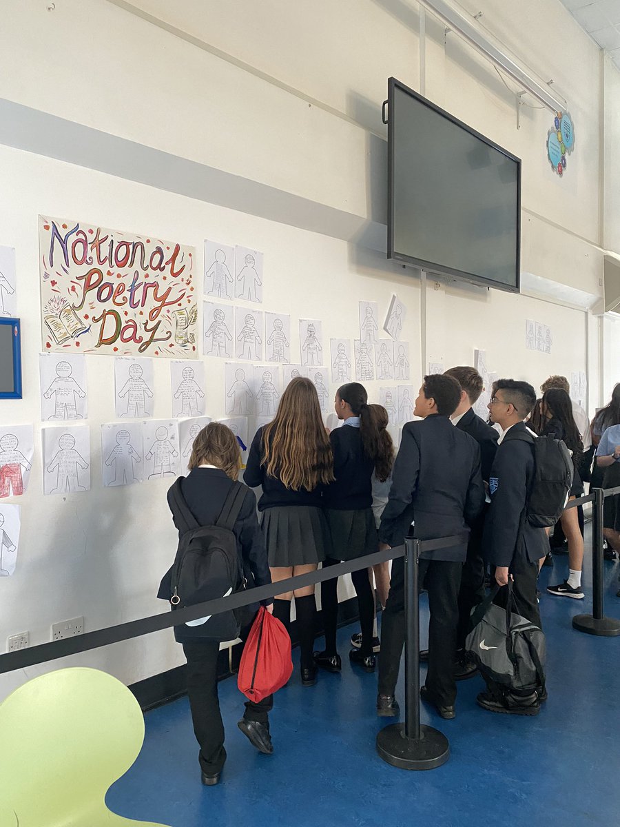 👩‍🏫 To celebrate National Poetry Day, all KS3 classes have spent their English lessons @ReddenCourt creating poems centred around this years theme which was ‘Refuge’. All of these poems have made for a fantastic display in the New Hall!