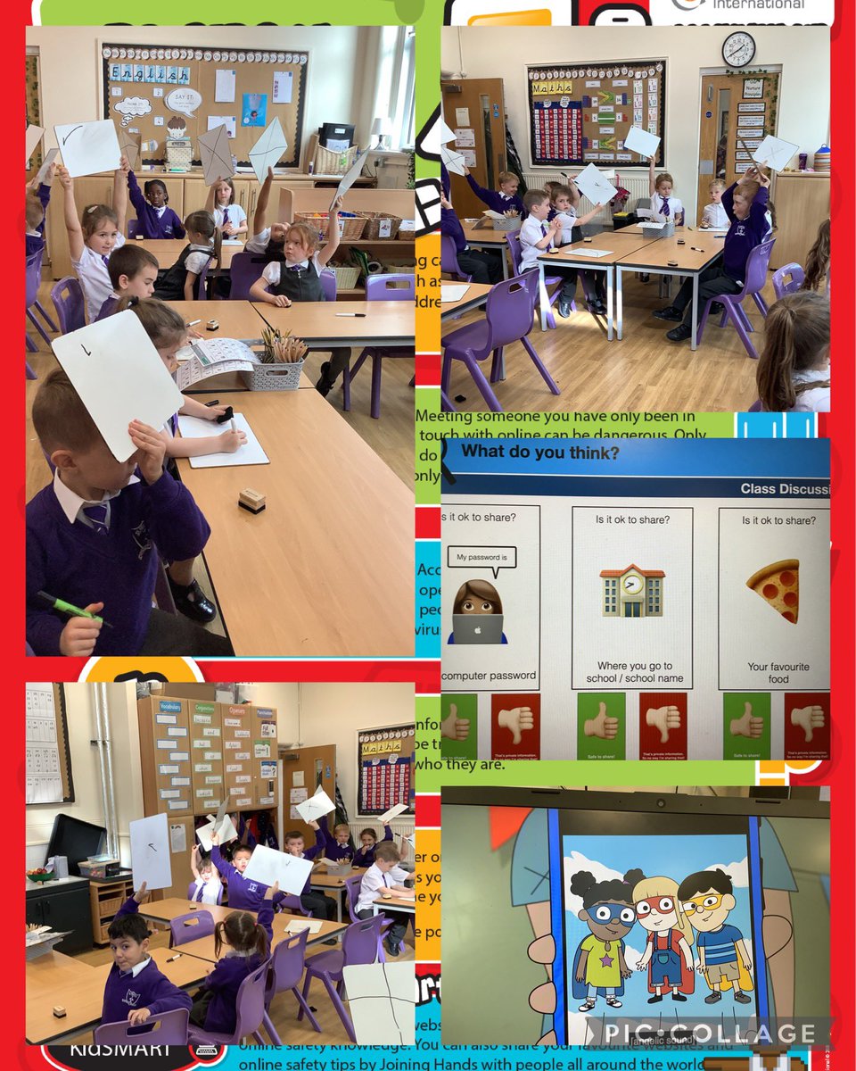 This afternoon, Class 1 are playing ‘to share or not to share’ during #StGerardsComputing ✅❌. We are thinking about personal and private information and talking about what is ok to share online!