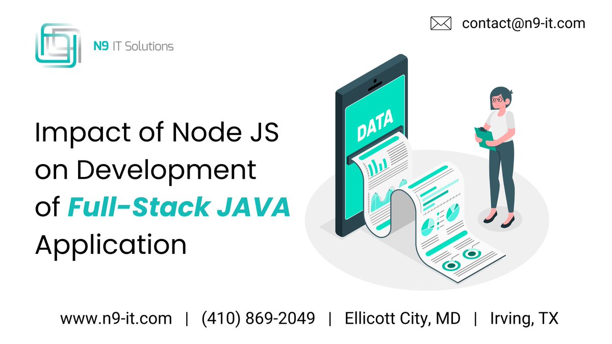 Node JS is very much effective in designing the full stack Java application now a days and it is very much trendy.are using Node.js to make application easier. Blog link - n9-it.com/blog/impact-of… #meachinelearning #devops #jenkins #programming #coding #programmer