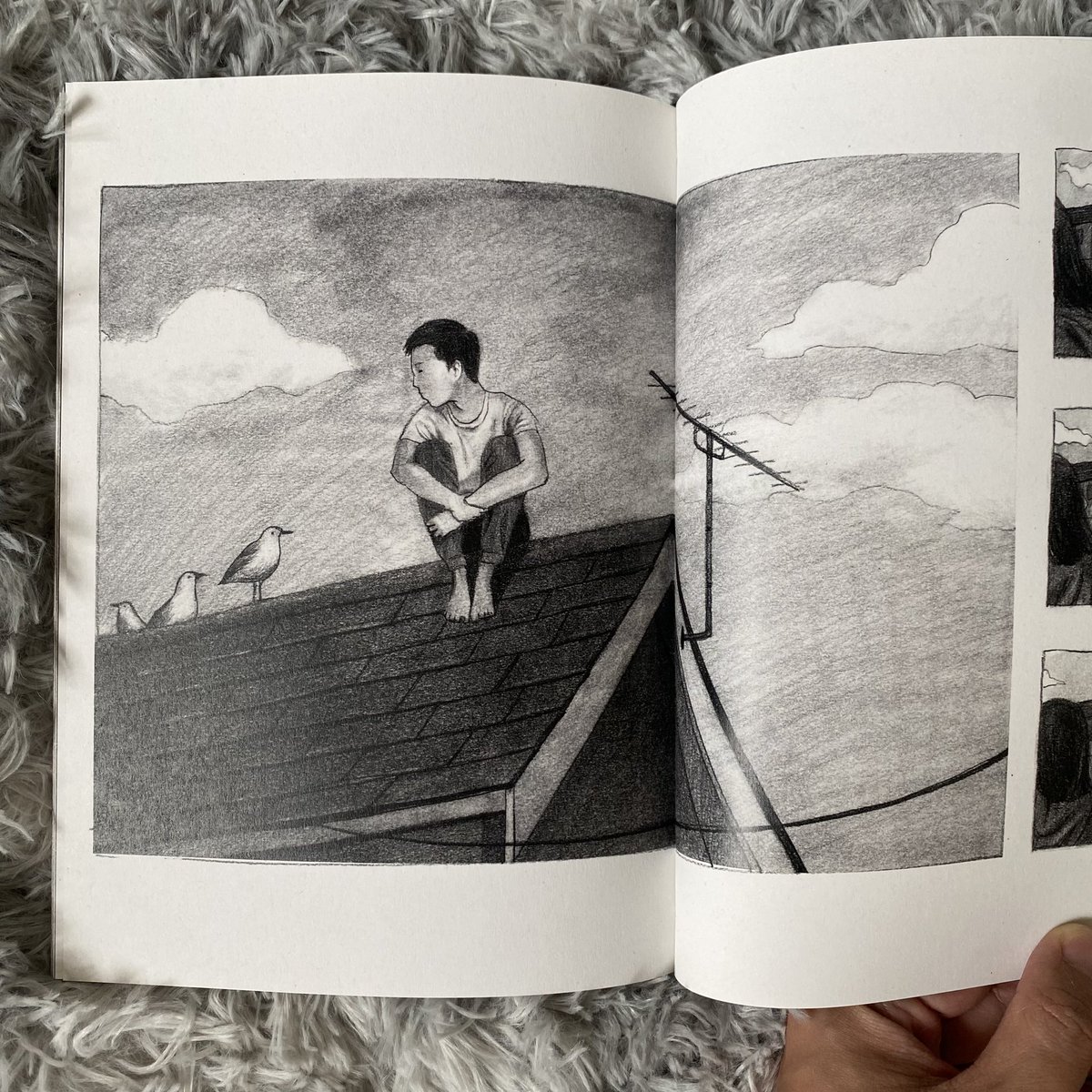 My first graphic novel “The Boy” sold out in 2018. After 5 years, I’ve finally reprinted it! The story is set in Falmouth where I lived and studied for 4 years. Excited to share it with you. Catch me @winchcomics on Oct 21st, @thoughtbubblefestival on Nov 11-12th