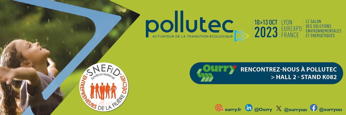 ourrysas's tweet photo. [📌 SALON POLLUTEC LYON 2023]

⏱ J-4 avant Pollutec 2023 : le compte à rebours final est lancé. N'oubliez pas de nous rejoindre sur le salon !

👉 Rendez-vous au stand SNEFID Hall 2 – Stand K082 à Lyon Eurexpo 

ℹ️ Plus d’informations sur https://t.co/IK4hAmf1nd https://t.co/5SAsJfc28L