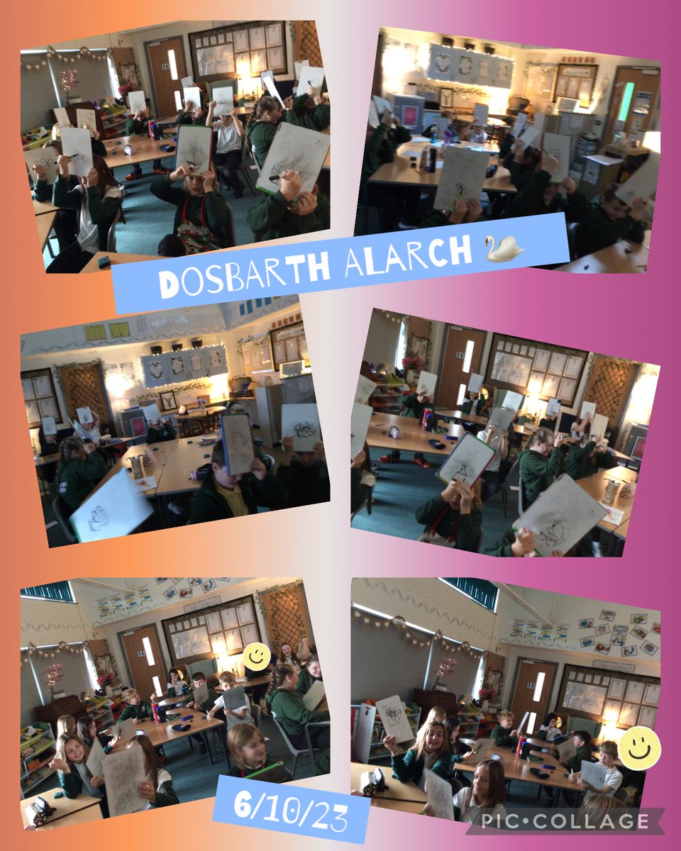 Dosbarth Alarch 🦢yn rhoi saib i’w hymennydd ysblennydd ar ôl sesiwn o fathemateg pen.  Dosbarth Alarch 🦢having a brain break after a mental arithmetic session!  <a href="/gwylanuk/">Gwylan</a> <a href="/childcomwales/">Comisiynydd Plant | Children's Commissioner Wales</a>
