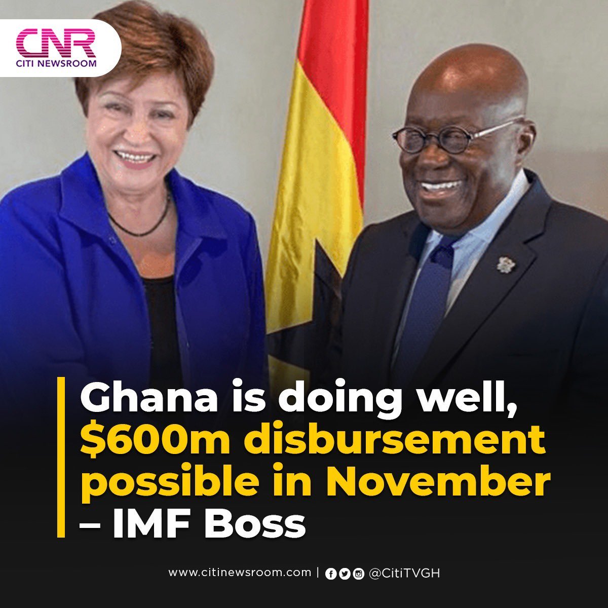 The IMF self is in shock at how rapid we are bouncing back.

You still don't belief in the God of NPP?
#BouncingBack
#PossibleTogether
#GhanaOnTheRightPath