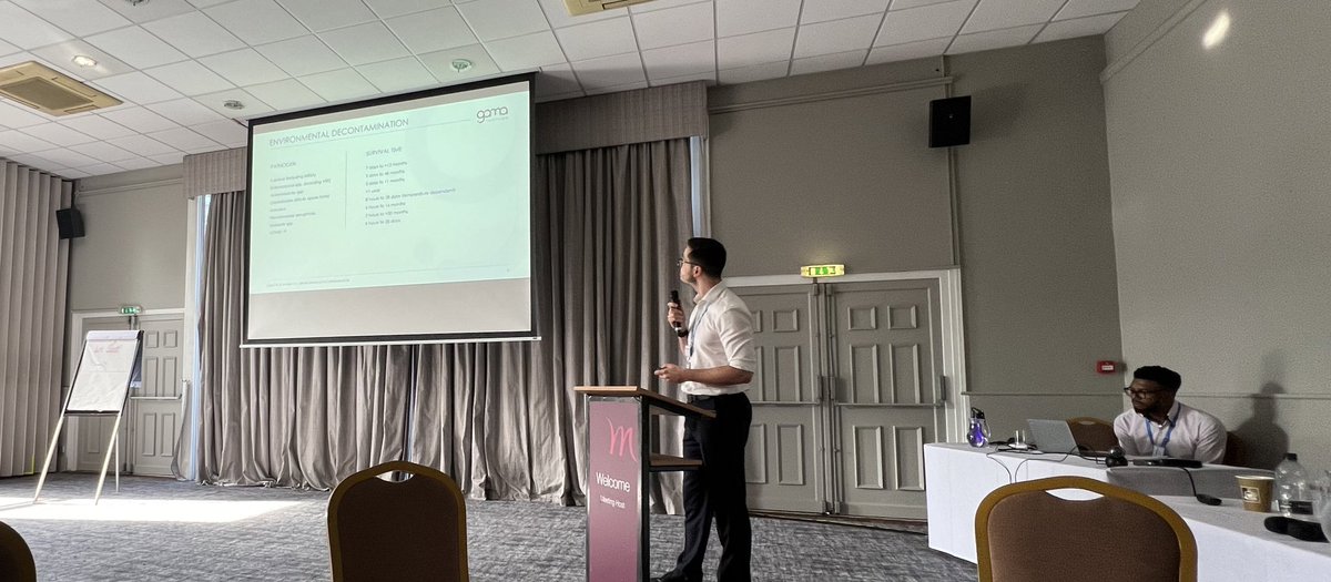 IPSLDNSouth's tweet photo. @Clinell @JackPikeClinell presenting in K&amp;M ICB annual conference - importance of #wipes and S shape cleaning 🧽 🧼 @IPS_Infection https://t.co/SdJ2zbvgSW