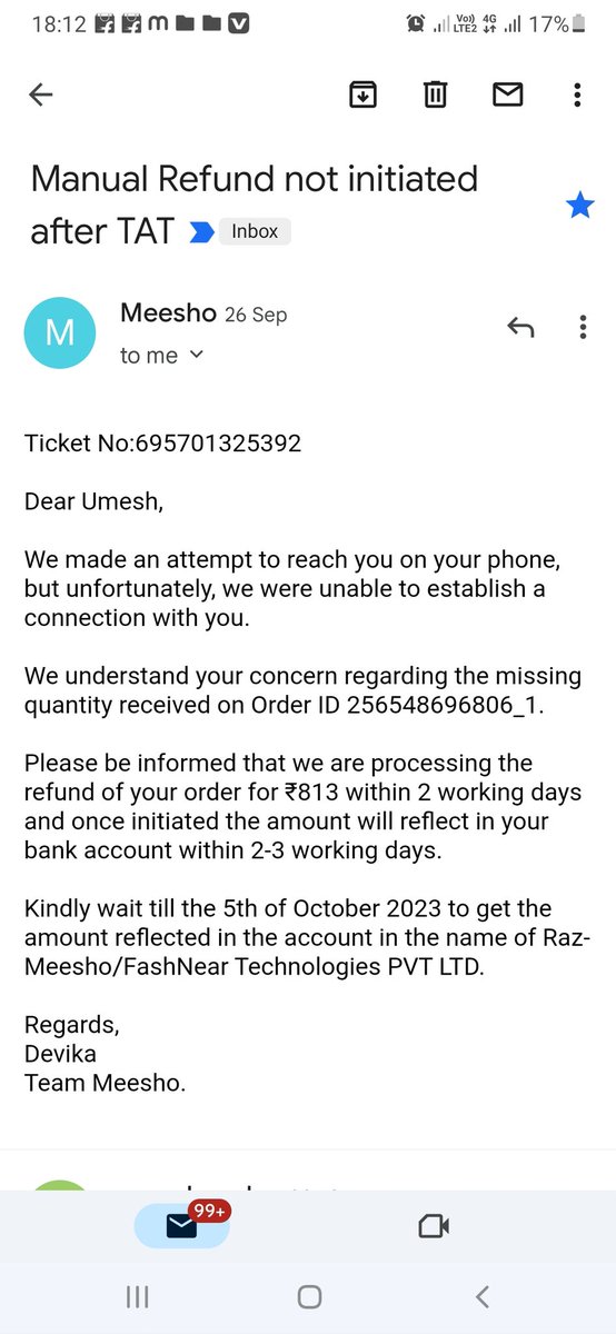 itzmeyadav's tweet photo. @consumr_rights can customer get the resolution on this?

Email and chat evidence https://t.co/7Z6x4RAIdn