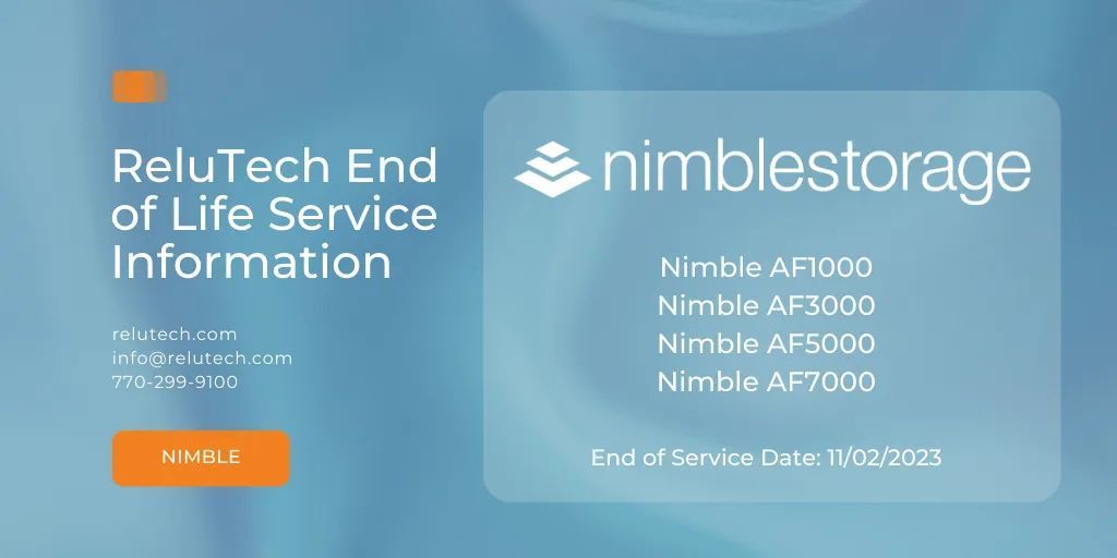 ReluTech's tweet image. Did you know several Nimble Storage devices are nearing their End of Service Life? Now is the perfect moment to explore alternative support options.🚀⚙️ Discover our range of EOL/EOSL solutions today: bit.ly/46Bqn5a