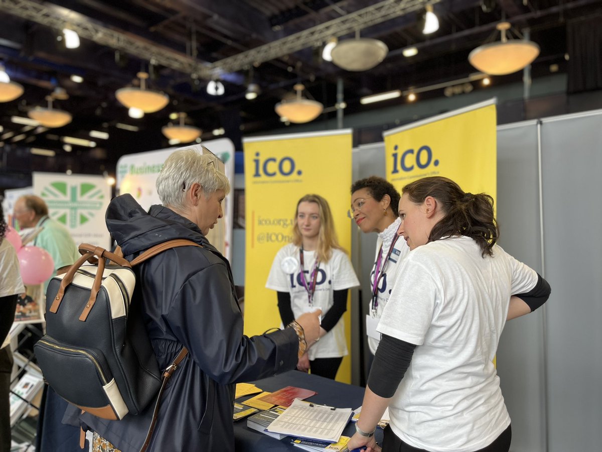 It’s great to have the amazing team from @ICOnews here at the North West Business Expo 2023! ⚡️

The @ICOnews are the UK’s independent regulator, here to help SME’s use personal information legally.

#HereToHelpSMEs ico.org.uk