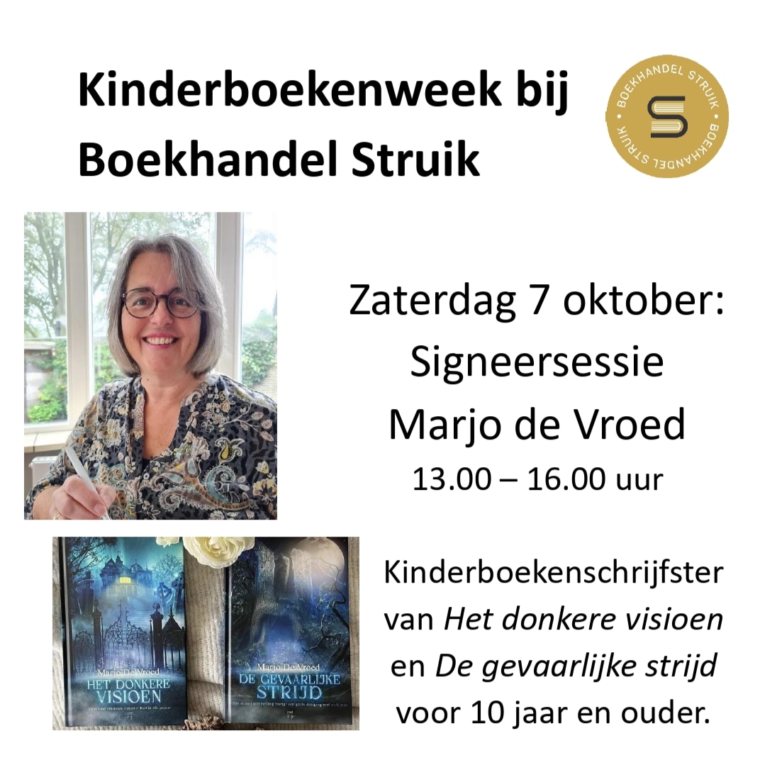 marleen888's tweet photo. Morgen bij Boekhandel Struik in #Goor: Signeersessie @MarjodeVroed #Kinderboekenweek #HofvanTwente #Kinderboeken https://t.co/gGuMfD9ukw