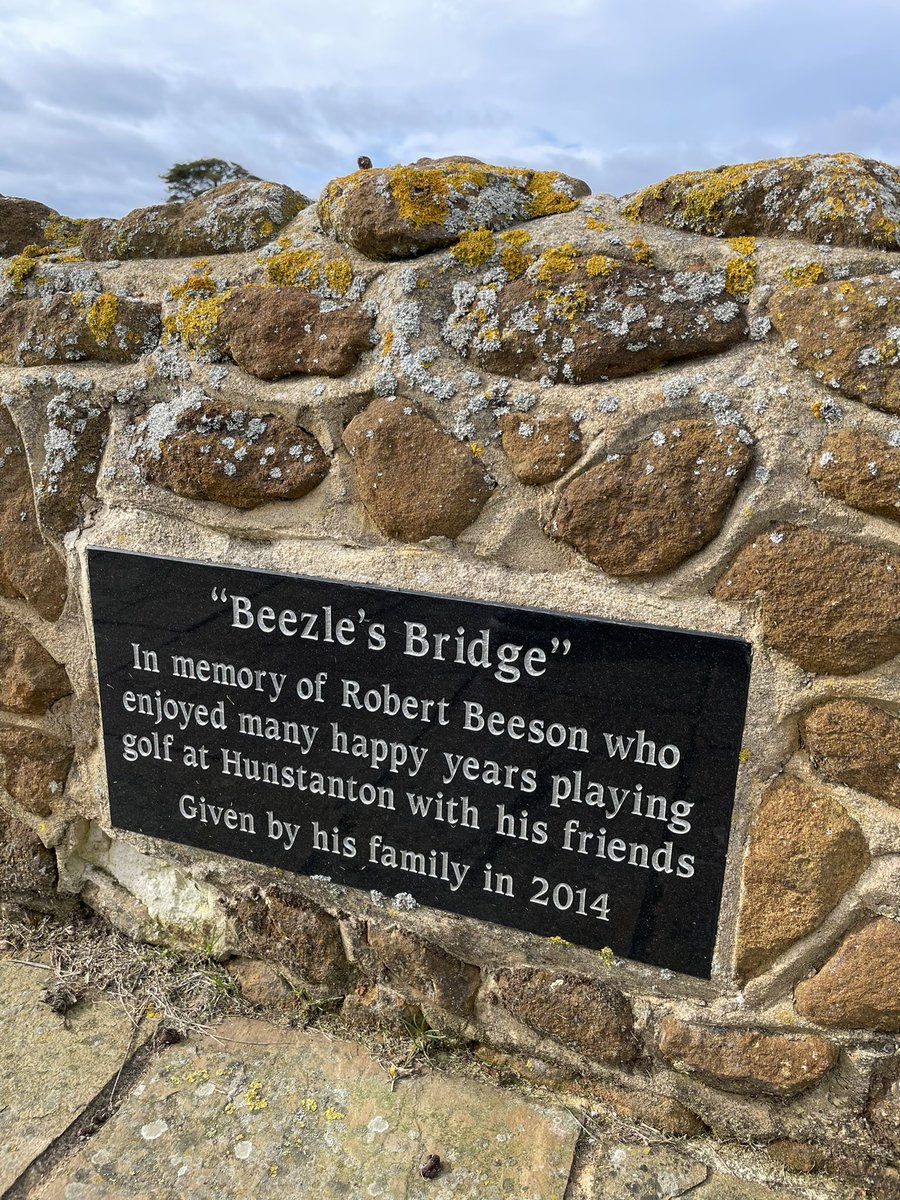 Always lovely to pause for a few seconds at the bridge by the 10th tee and remember Bob…..