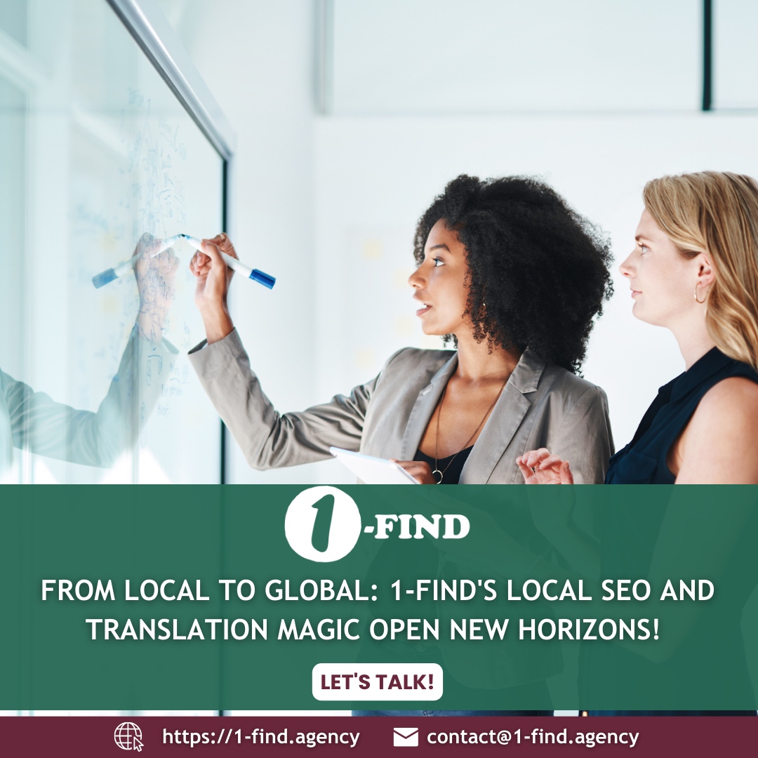 1findservices's tweet image. ✨ Unveil the Magic of SEO &amp;amp; Translation with #1Find! 🌍 Boost your website's rank 📈 and reach a global audience 🌐 with our exceptional SEO and translation services.

📝✅ Open up new markets and drive traffic like never before!💫 Don't miss out, experience the magic today!🌟📞