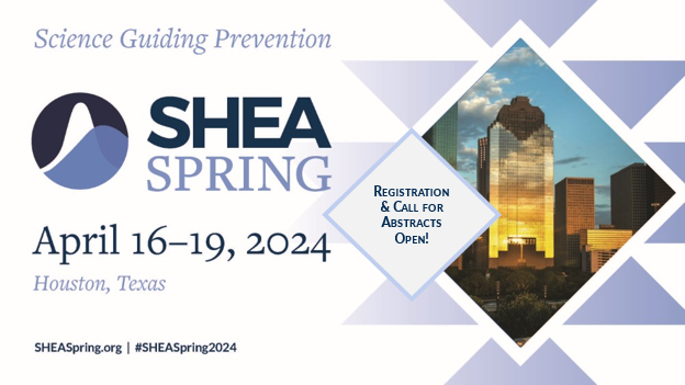 SHEA_Epi's tweet photo. Ready for #SHEASpring2024? Register online today to receive the lowest rates!  https://t.co/HOUltZsnBs
#HealthcareEpi #InfectionPrevention #AntimicrobialStewardship https://t.co/wjhmJKWSpx