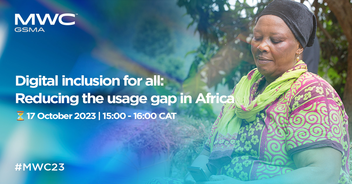 This #MWC23 session will explore what can be done to drive increased #DigitalInclusion in Sub-Saharan Africa and ensure everyone can benefit from #MobileInternet connectivity.

Learn more & register 👉 gsma.at/454oXyS

#M4DatMWC #SOMIC #UKAid #Sida